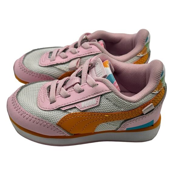 Puma Future Rider Flower Aura Sneaker Girls Toddler Size 6C - Picture 3 of 8